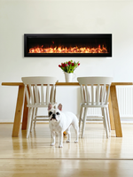 Bespoke Smart Electric Fireplace with Remote & Media, Symmetry Series, Amantii, Built-in, 50", 60", 74", SYM-50-BESPOKE