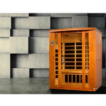 Dynamic Bellagio 3-person, Low EMF (Under 8MG) FAR Infrared Sauna (Canadian Hemlock), Golden Design Saunas, 60″, DYN-6306-02