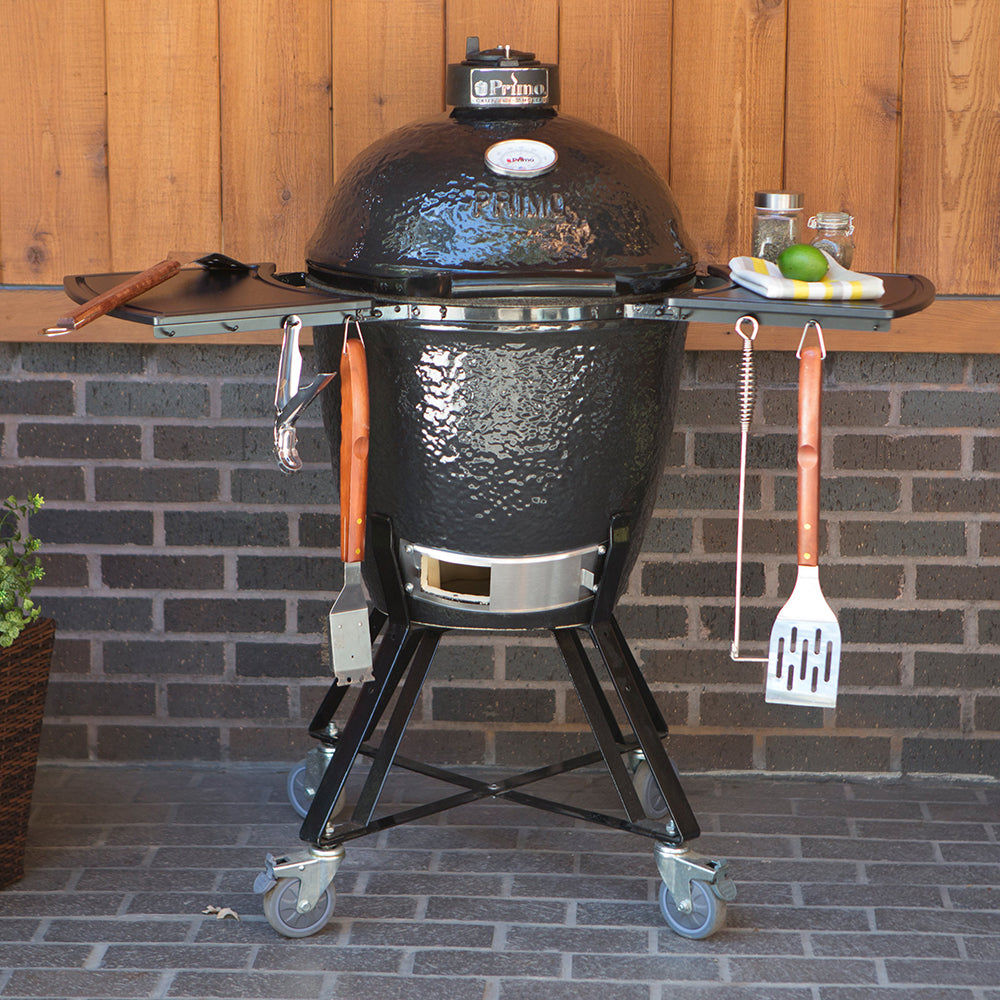 Ceramic Charcoal Kamado Grill - All In One Series - Round - Wood Majestic