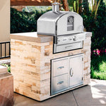 Summerset Grills Built-In/Countertop Outdoor Pizza Oven, Natural Gas, Stainless Steel, SS-OVBI-NG / SS-OVBI-LP