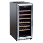 Summerset Outdoor Rated Single Zone Wine Cooler, Stainless Steel,  15", SSRFR-15W