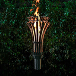 Gothic Outdoor Torch - Stainless Steel - Propane/Natural Gas - The Outdoor Plus - OPT-TT11M