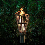 Roman Outdoor Torch - Stainless Steel - Propane/Natural Gas -  The Outdoor Plus - OPT-TT7M