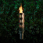 Ellipse Outdoor Torch - Stainless Steel - Propane/Natural Gas - The Outdoor Plus - OPT-TPK1