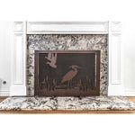 Wetlands Fireplace Screen 40" X 30" - Powder Coated - The Outdoor Plus - OPT-FPS4030WL