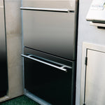 Deluxe Outdoor Rated 2-Drawer Refrigerator, 24", 5.3 Cubic Feet, Stainless Steel, Summerset Grills, SSRFR-24DR2