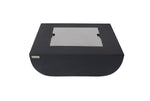 Modeno Aurora Fire Pit Table, Square, Black, Concrete, 33.9", OFG114