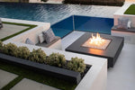 Outdoor Fire Table, Midway Series, Archpot, Square, 60"X20", with Square Insert, FGMIDSQ60-FT
