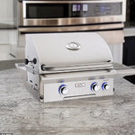 2-Burner Built-In Propane Gas Grill With Rotisserie, American Outdoor Grill, "L" Series, 24", 24PBL