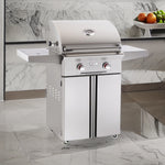 2-Burner Freestanding Propane Gas Grill, American Outdoor Grill, "T" Series, 24", 24PCT-00SP