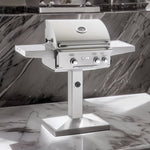 2-Burner Propane Gas Grill On Pedestal With Rotisserie, American Outdoor Grill, "L" Series, 24", 24PPL