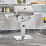 2-Burner Propane Gas Grill On Pedestal, American Outdoor Grill, "T" Series, 24PPT-00SP