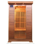 Cordova 2 Person Cedar Sauna W/ Carbon Heaters & Vertical Heater Panels, SunRay Saunas, HL200K1 Cordova