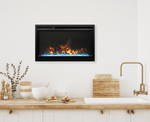 Xtra Slim Smart Electric Fireplace, Traditional Series, Amantii, Built-in, Black, 26", 30", 33", TRD-XS-26