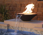 Outdoor Fire Water Bowl, Geo Series, Archpot, Round, 31"X10", FGGRD31X10-FW