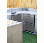 6.6C Deluxe Outdoor Rated Kegerator - No Tap, TrueFlame, 24",  TF-RFR-24DK