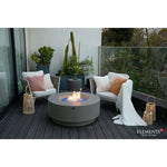 Colosseo Fire Table, Elementi Plus, Round, Light Gray, 40.9", OFG414LG