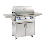 Aurora Natural Gas Freestanding Grill With Analog Thermometer, Fire Magic, Cast-Stainless Steel, 30" - A540S-8EAN-61