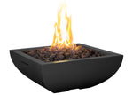 Bordeaux Petite Square Fire Bowl, 30”w x 30"d x 12¼”h, American Fyre Designs