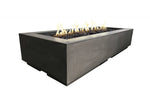 Louvre Long Rectangle Fire Pit, 72¼”w x 30¼”d x 15¼”h, American Fyre Designs