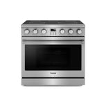 36" Contemporary Professional Electric Range, Stainless Steel, Thor Kitchen, 5-Element Cooktop, ARE36