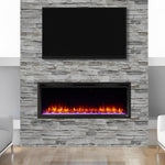 Allusion Platinum Recessed Linear Electric Fireplace, SimpliFire, 50", SF-ALLP50-BK