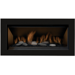 Contemporary Electronic Ignition Gas Fireplace, Lamego, Sierra Flames, 45", LAMEGO-45-LIGHT-EI
