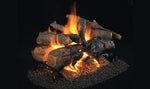 Vented See-Thru Sets Series Charred American Oak Logs ,24", Real Fyre, CHAO-2-24