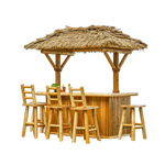 Tropical Paradise Tiki Bar, Canadian Timber, 6-8 Person Capacity, Dundalk, CT4896