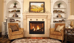 Traditional Direct Vent Electronic Gas Fireplace, Charred Oak Logs, 45", Top/Rear, Superior, DRT3545DEN-C