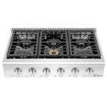 36 Inch Pro-style Slide-in Gas Cooktops, Empava, 36GC31
