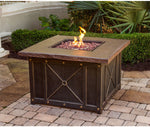 Summer Nights Gas Fire Pit W/ Durastone Top, 40", Square  Hanover, SUMMRNGHT1PCFP