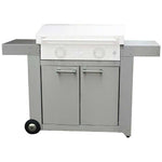 Le Griddle Cart for 2-Burner Commercial Style Flat Top Griddle, Stainless Steel, 30", GFCART75