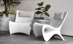 Autograph Poolside Luxury Lounger, White, 31",  Ledge Loungers,  LL-AG-CR-W