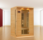Maxxus 2-Person, Low EMF (Under 8MG) FAR Infrared Sauna (Canadian Hemlock), Golden Design Saunas, 50", MX-K206-01