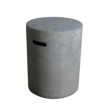 Modeno Propane Tank Cover with Smooth Texture, Round, Concrete, Light Gray & Black, 15.7", ONB017