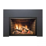 Direct Vent Gas Fireplace Insert with Ceramic Brick Panels, Abbot, Sierra Flames, 30", ABBOT-30BL-DELUXE-LP
