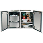 Summerset Double Drawer Dry Storage Pantry with Enclosed Cabinet, Stainless Steel, 36", SSDP-36DC