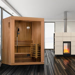 "Sundsvall Edition" 2 Person Traditional Steam Sauna, Canadian Red Cedar, Golden Design Saunas, 59", GDI-7289-01