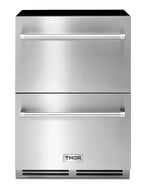 24" Refrigerator Drawer, Stainless Steel, Thor Kitchen, for Indoor/Outdoor, TRF24U