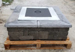 Tessa Rai, CAP STONES (8/set), Square Firepit, Travertine and More