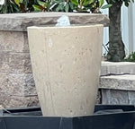 Tessa Rai, Water Feature Kits, Vase Bowl - Travertine and More