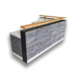 White L Shape Memphis Reception Desk - RCS