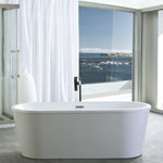 Double ended freestanding soaking white acrylic tub,No Faucet, 67", Legion Furniture, WE6815-L