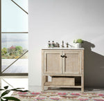 Solid Wood Vanity in White Wash, No Faucet, 36", Legion Furniture, WH5136