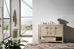 Solid Wood Vanity in White Wash, No Faucet, 48", Legion Furniture, WH5148