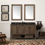 Solid Wood Vanity in White Wash, No Faucet, 60", Legion Furniture, WH5160