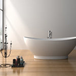 White Matte Solid Surface Tub,No Faucet, 70.7", Legion Furniture, WJ8620-W