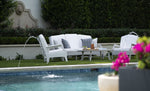Outdoor Sofa, Legacy, Ledge Loungers, White, 76", with Standard Fabric, LL-LY-SF-WH-STD-4643