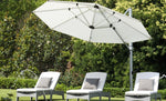 Outdoor Umbrella, Ultra, Ledge Loungers, Octagon, White, 11", with Stock Fabric, LL-U-ULC-11O-MS-STK-RO99-White